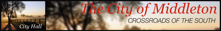 City of Middleton City Hall page header